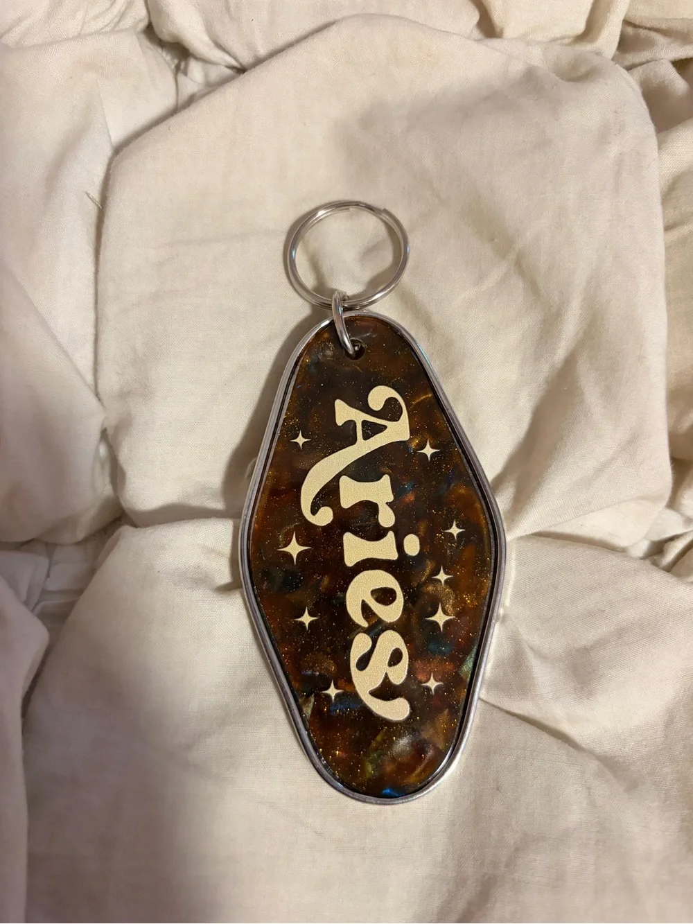 Free People Aries Retro Motel Key Tag Keychain